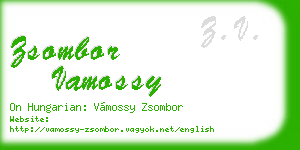 zsombor vamossy business card